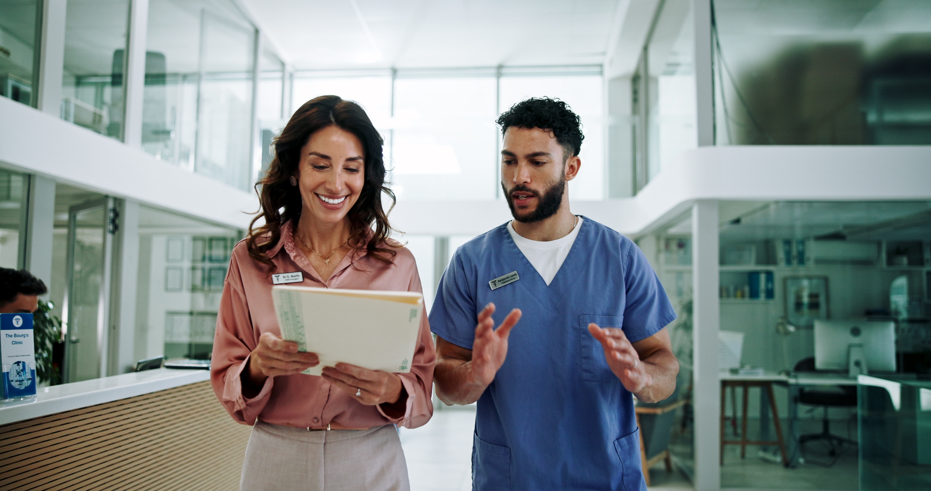 Doctors reviewing compensation